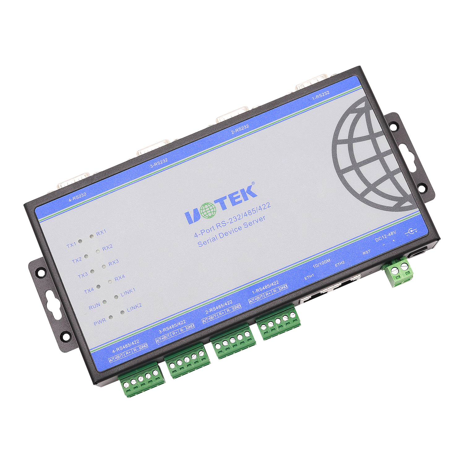 壁掛式4口串口服務器