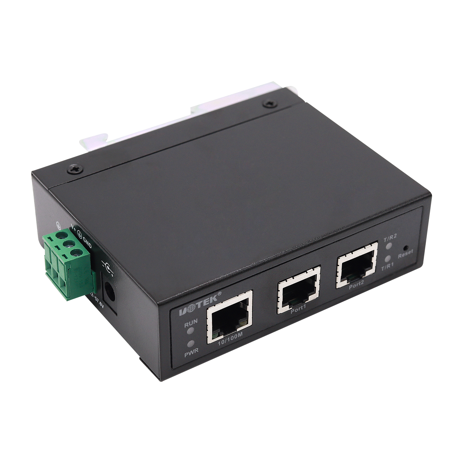 導(dǎo)軌式2口RS232/485/422 串口服務(wù)器