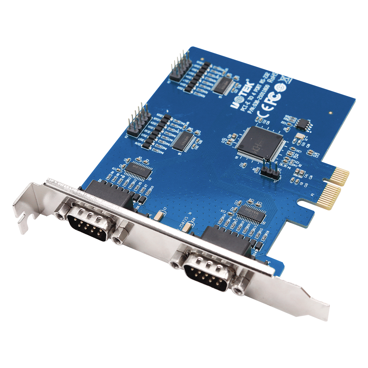 PCI-E轉(zhuǎn)4口RS-232多串口卡