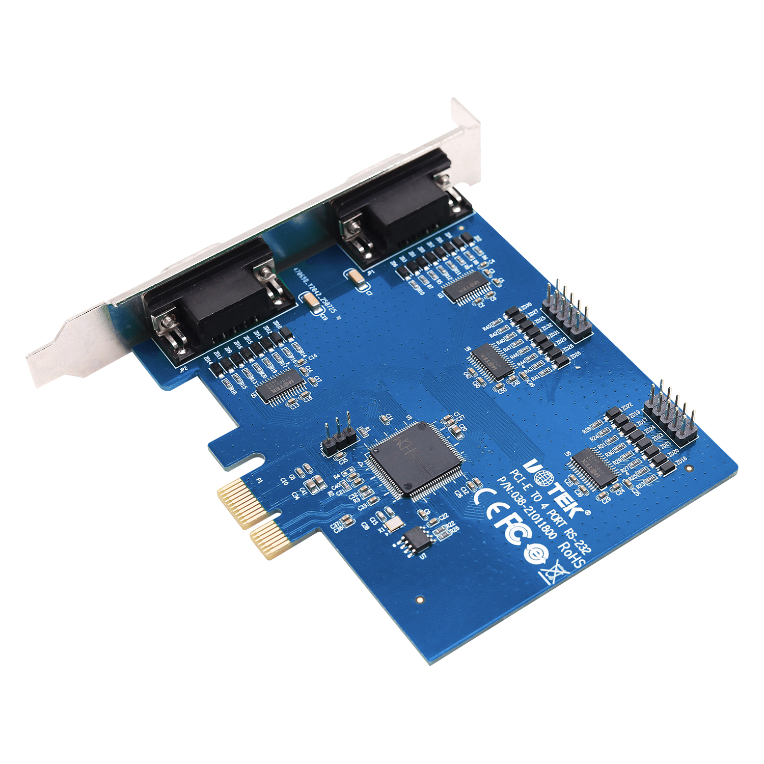 PCI-E轉(zhuǎn)4口RS-232多串口卡